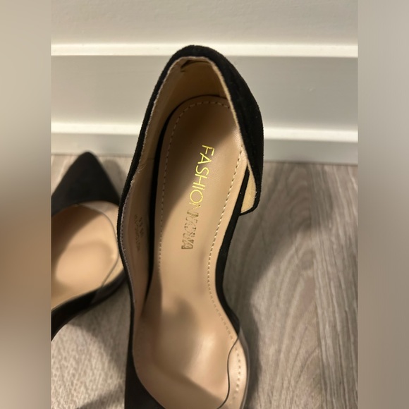 Fashion Nova Black High Heels size 5.5 - Picture 10 of 12